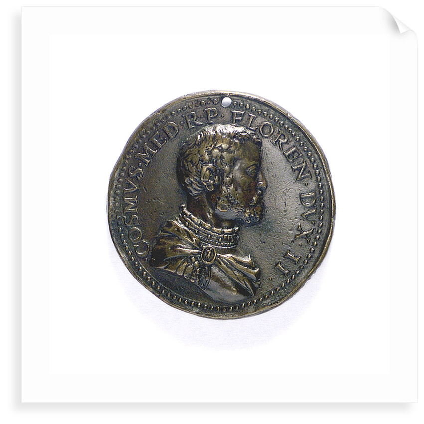 Medal commemorating the reconstructed Port of Elba; obverse by D. Poggini