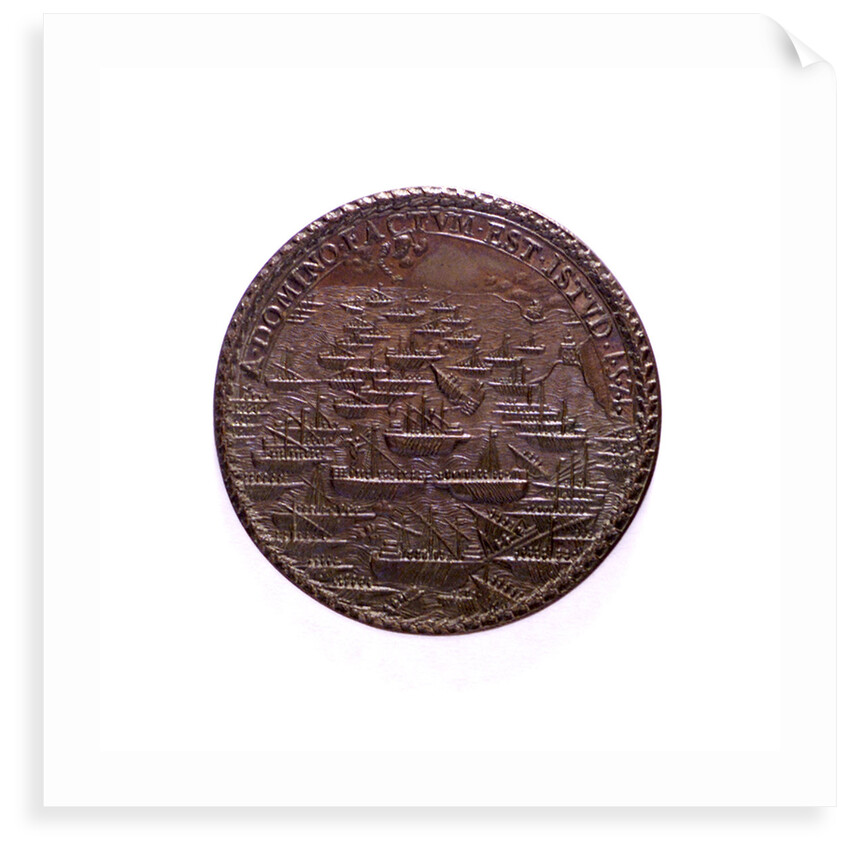 Medal commemorating the Battle of Lepanto, 1571; reverse by I.A. Rossi