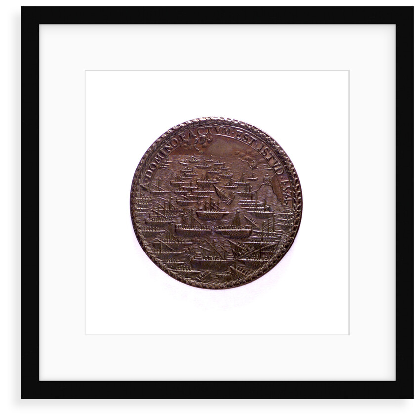 Medal commemorating the Battle of Lepanto, 1571; reverse by I.A. Rossi