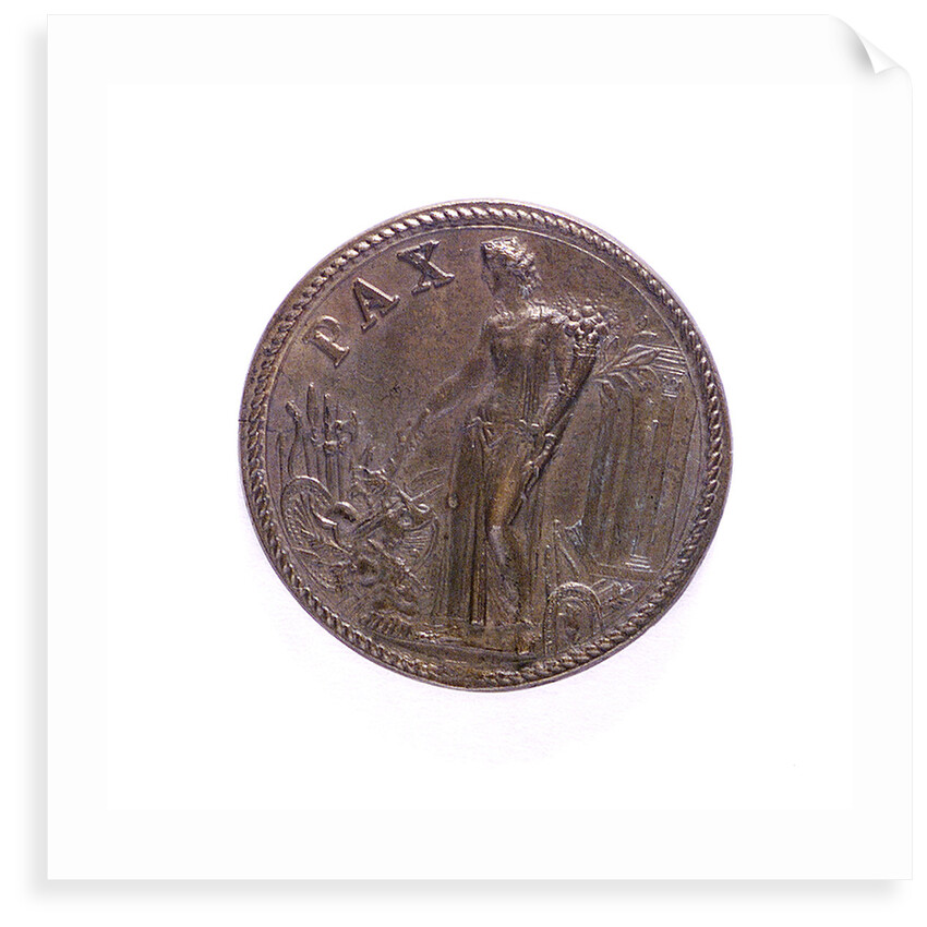 Medal commemorating peace after the Battle of Lepanto; reverse by G.F. Bonzagna