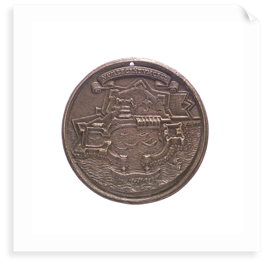Medal commemorating the fortified town and port of Civitavecchia; reverse by unknown