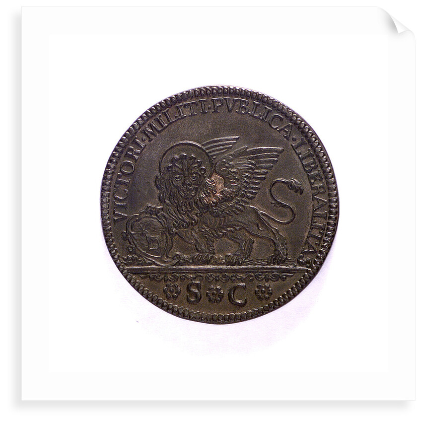 Medal commemorating Admiral Civrani's victory over the Turks at Cyprus, 1753; obverse by unknown