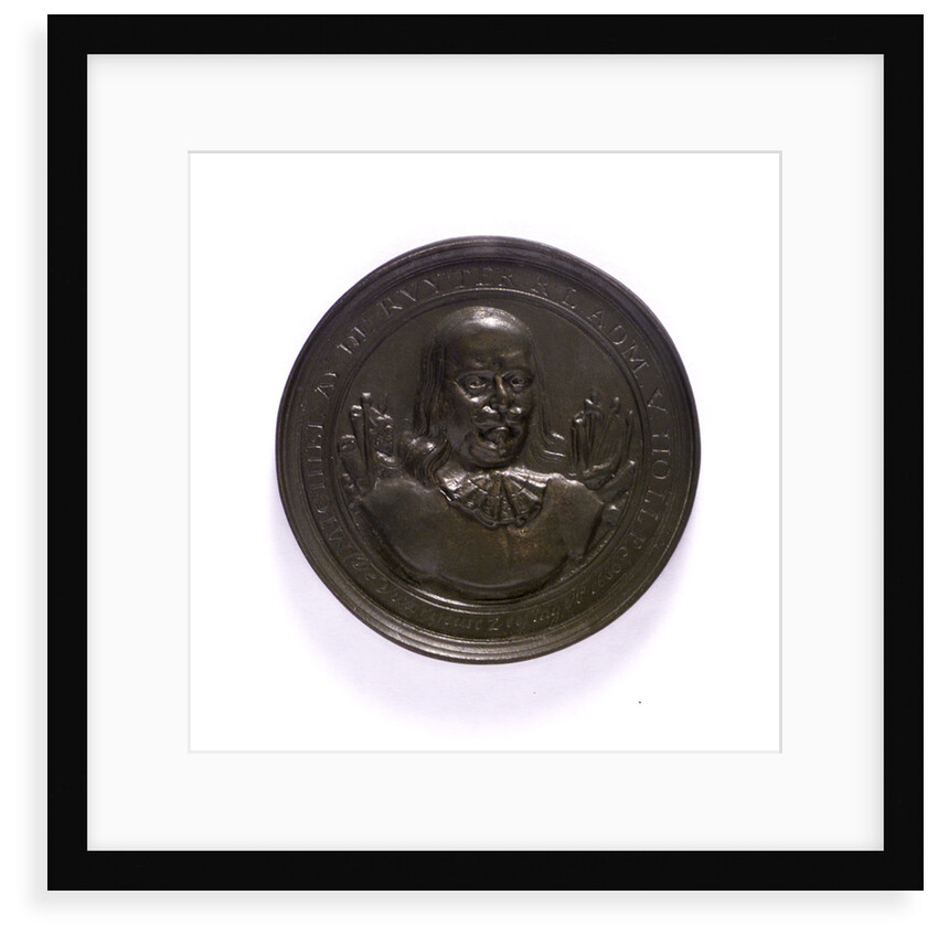 Medal commemorating Admiral de Ruyter and the Four Days Battle, 1666; obverse by J. Pool