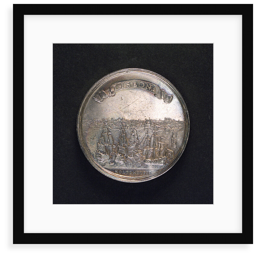 Medal commemorating the earthquake at Lisbon, 1755; reverse by M. Holtzhey