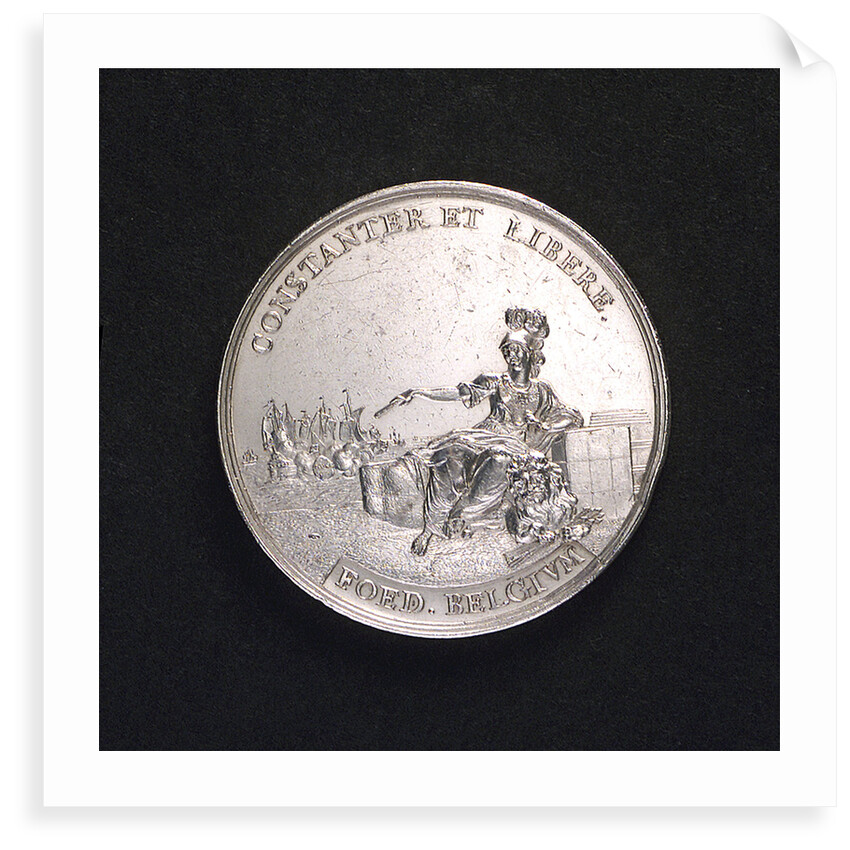 Medal commemorating the action of Captain Salomon Dedel and the Peace of Hubertsburg, 1755; obverse by Johann Georg Holtzhey