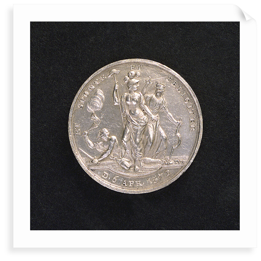 Medal commemorating the bicentenary of the deliverance of Flushing, 1772; reverse by T. van Berckel