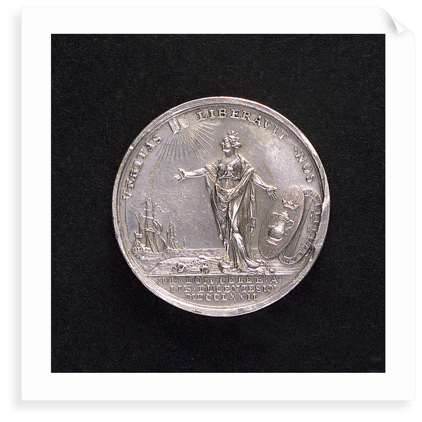 Medal commemorating the bicentenary of the deliverance of Flushing, 1772; reverse by T. van Berckel