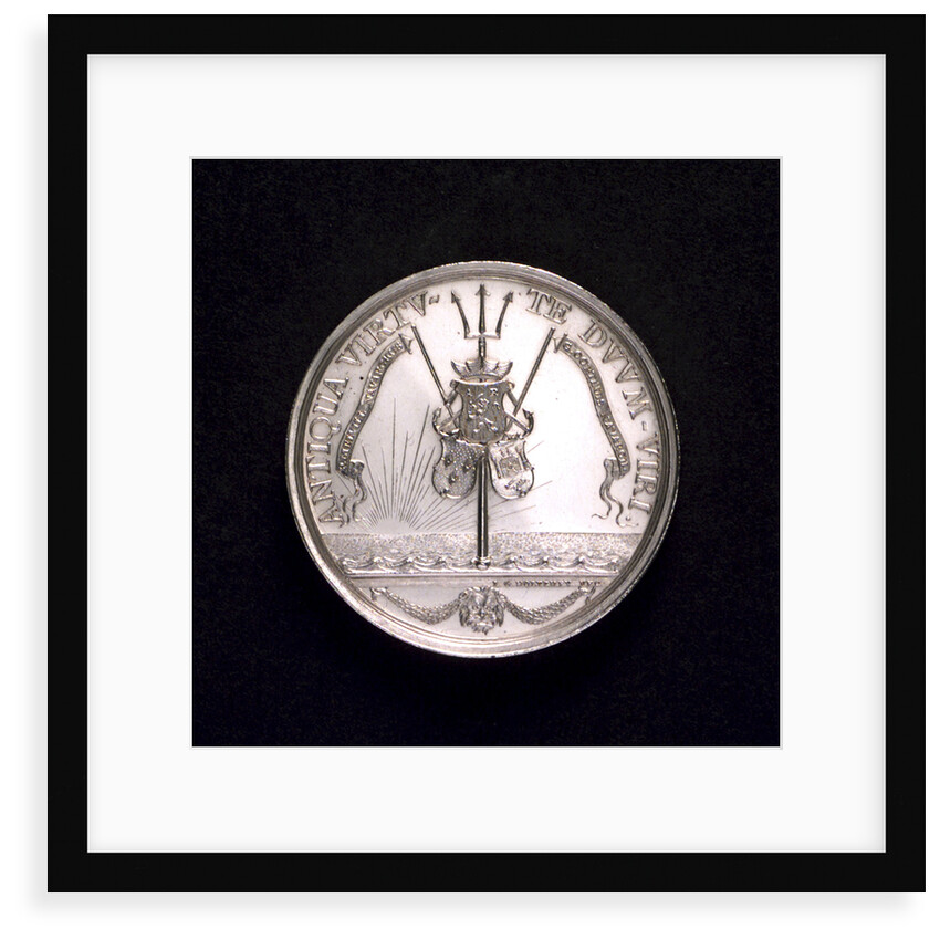 Medal commemorating action off Cadiz, 1781; reverse by Johann Georg Holtzhey