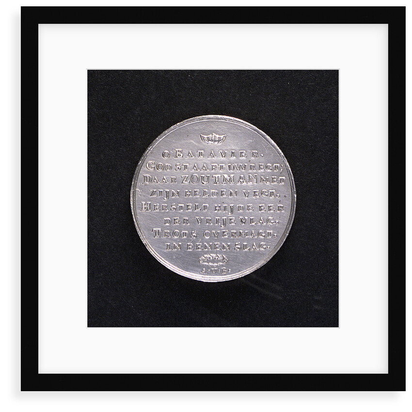 Medal commemorating the Battle of Doggerbank, 1781; reverse by A. van Baerll