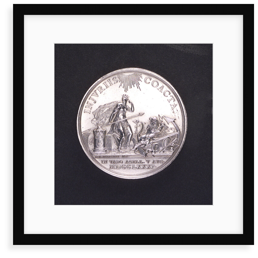 Medal commemorating the Battle of Doggerbank, 1781; obverse by Johann Georg Holtzhey