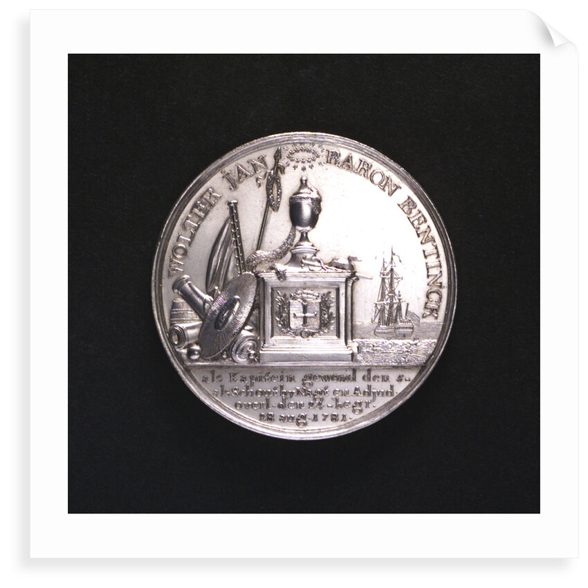 Medal commemorating the Battle of Doggerbank and Admiral Bentinck; obverse by Johann Georg Holtzhey