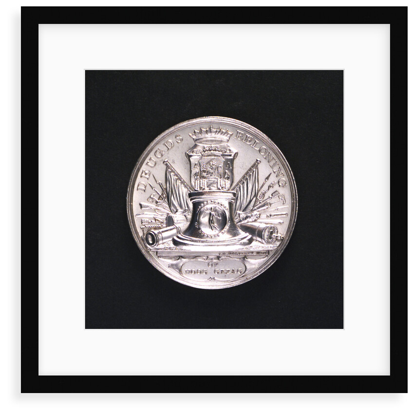 Medal commemorating the Battle of Doggerbank and Admiral Bentinck; reverse by Johann Georg Holtzhey