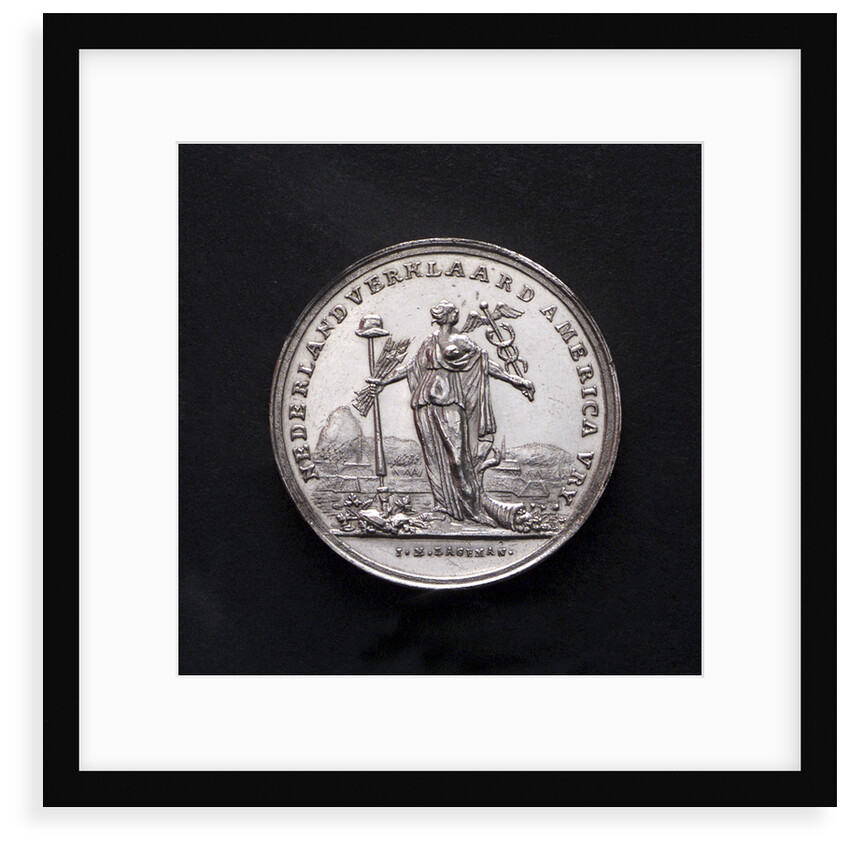 Medal commemorating the United States declared free by the Netherlands; obverse by J.M. Lageman