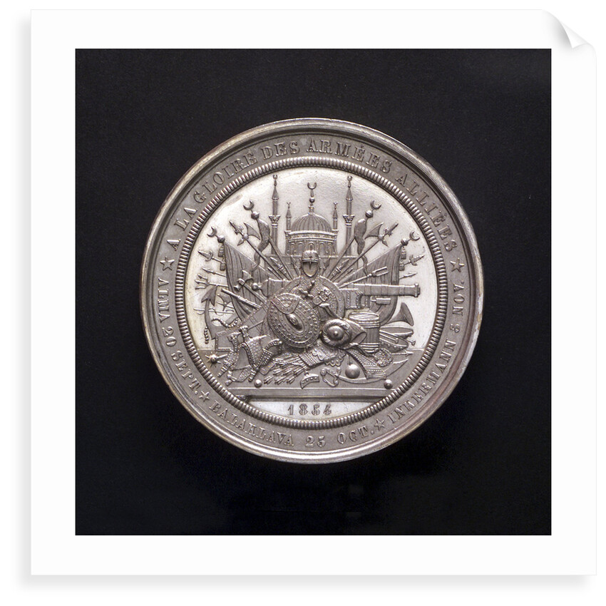 Medal commemorating the Black Sea freed, 1854; obverse by L.J. Hart