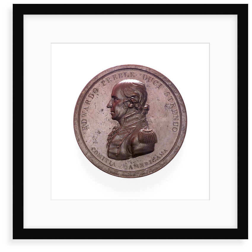Medal commemorating Commodore E Preble and the bombardment of Tripoli, 1804; obverse by J.M. Reich