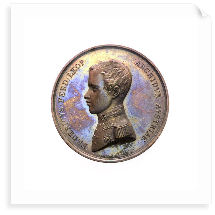 Medal commemorating the Battle of Sidon, 1841; obverse by F. Stiore
