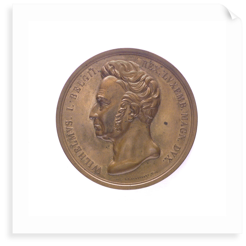 Medal commemorating the opening of the North Sea Canal, 1824; obverse by J.P. Schouberg