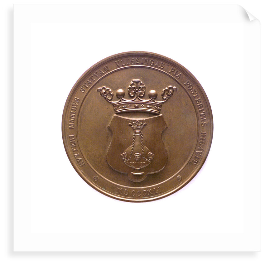 Medal commemorating Admiral de Ruyter; reverse by D. van der Kellen Junior