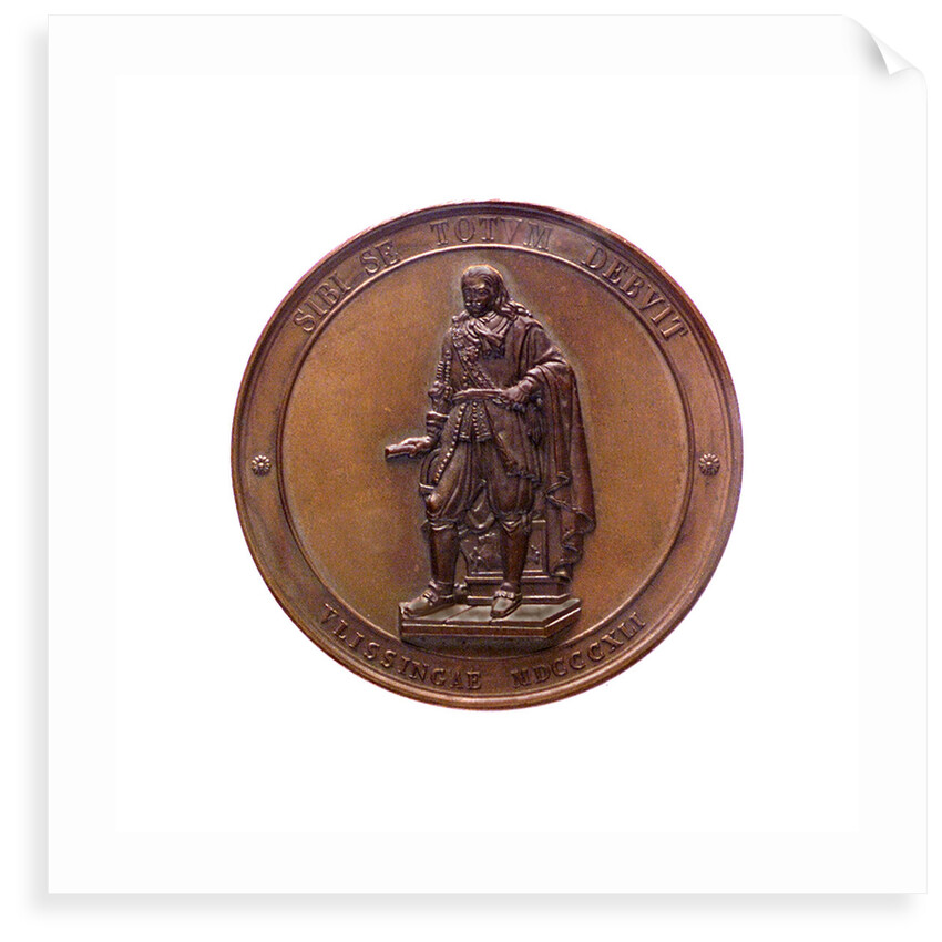 Medal commemorating Admiral de Ruyter; obverse by D. van der Kellen Junior