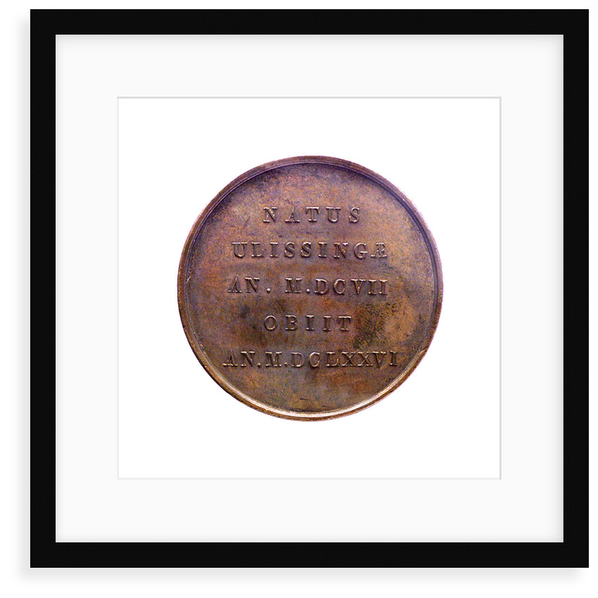 Medal commemorating Admiral Michel Adrianzoon de Ruyter; reverse by J.H. Simon