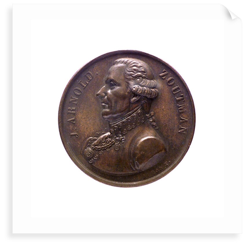 Medal commemorating Admiral Johan Arnold Zoutman (1724-1793); obverse by J.H. Simon