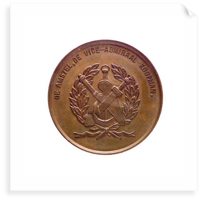 Medal commemorating Vice-Admiral Koopman; obverse by unknown