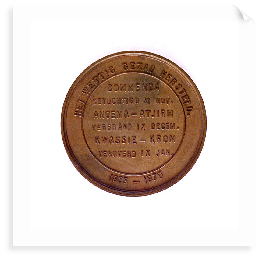 Medal commemorating Vice-Admiral Koopman; reverse by unknown