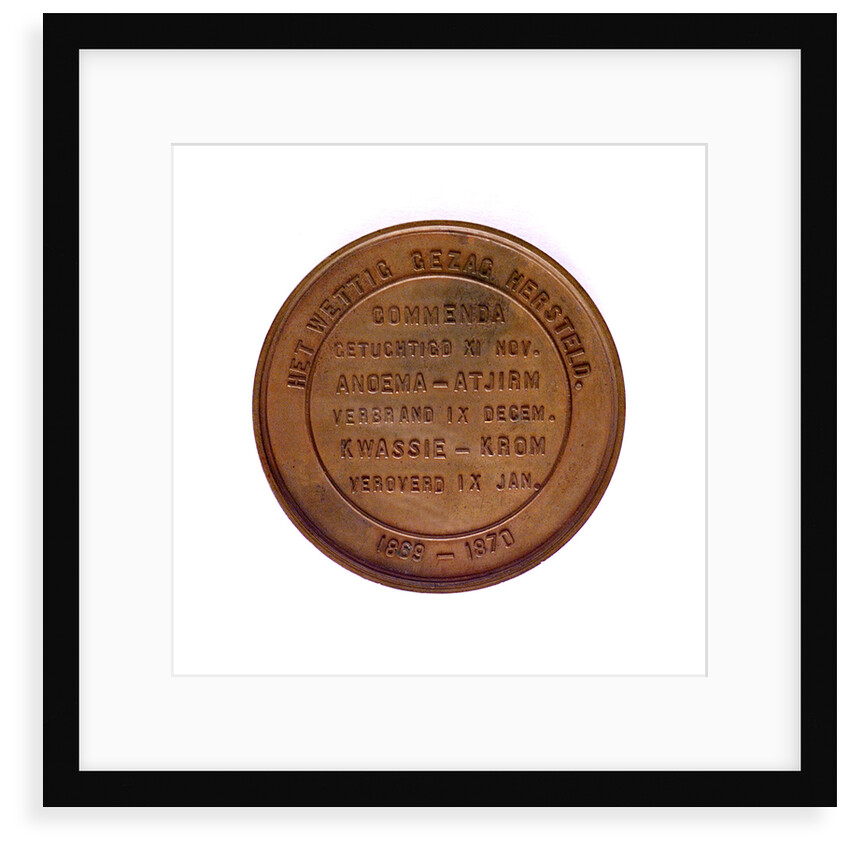 Medal commemorating Vice-Admiral Koopman; reverse by unknown