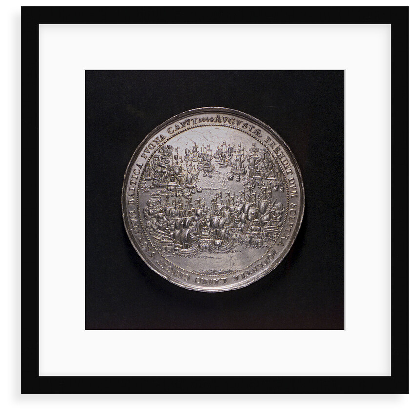 Medal commemorating the accession of Queen Christina and the Battle of Femern, 1644; reverse by S. Dadler