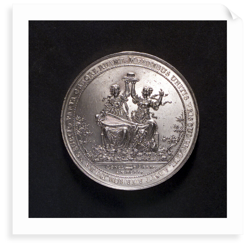 Medal commemorating the peace of Westminster, 1654; obverse by S. Dadler