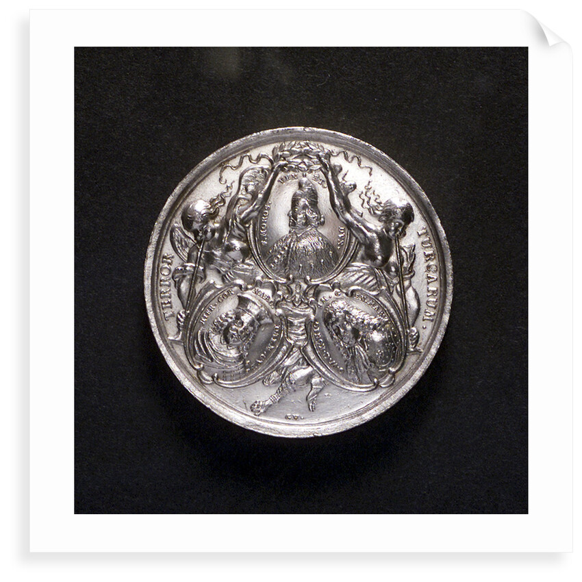 Medal commemorating the victories over the Turks, 1687; obverse by G. Hautsch