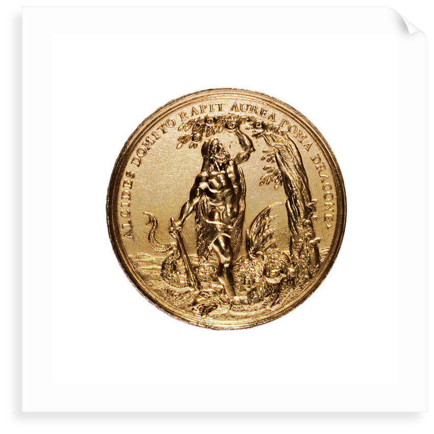Medal commemorating the capture of Malvasia, 1690; obverse by F. Kleinert