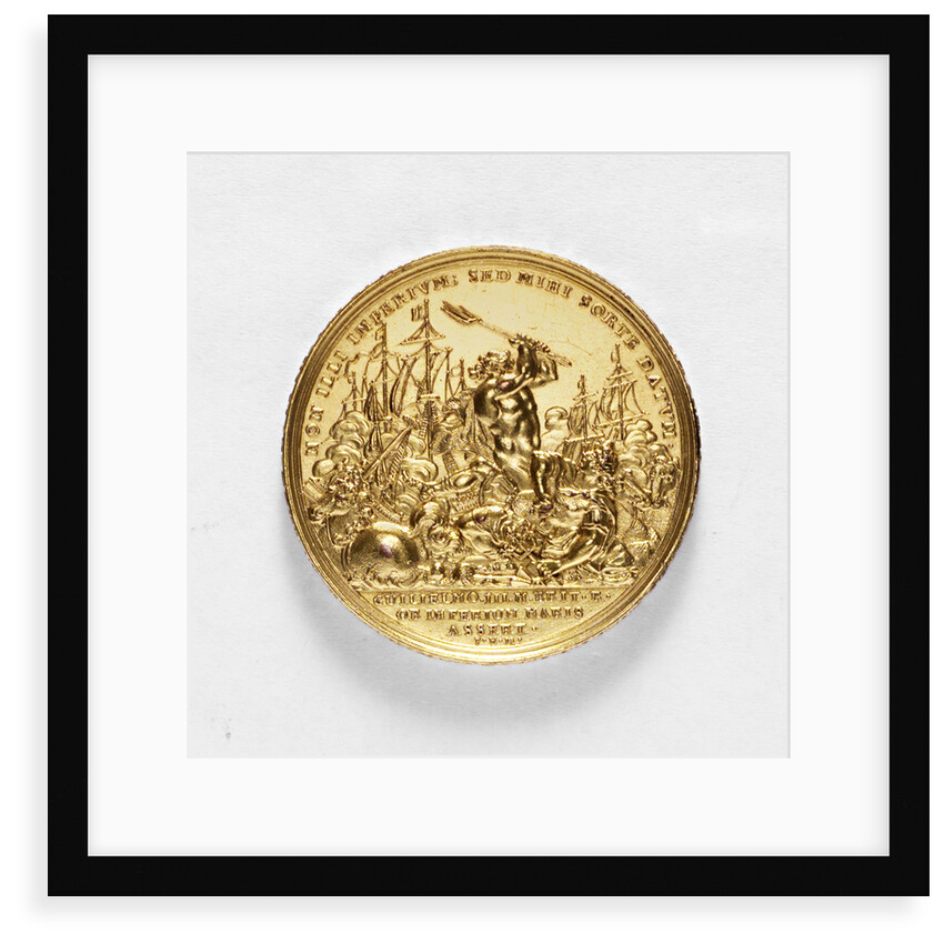 Medal commemorating the Battle of La Hogue, 1692; obverse by P.H. Muller