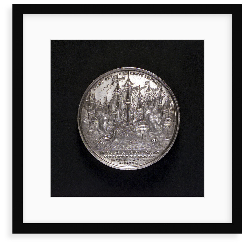 Medal commemorating the Battle of La Hogue, 1692; reverse by G. Hautsch