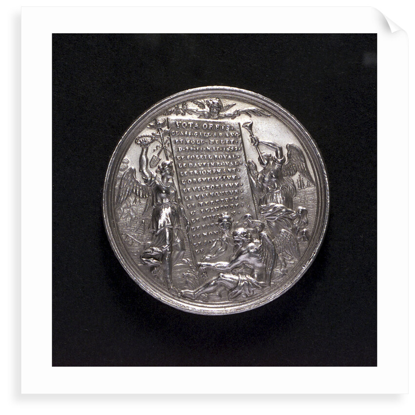 Medal commemorating the Battle of La Hogue, 1692; reverse by George Hautsch