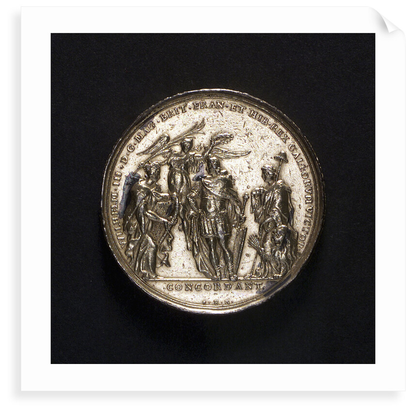 Medal commemorating the Battle of La Hogue, 1692; obverse by P.H. Muller