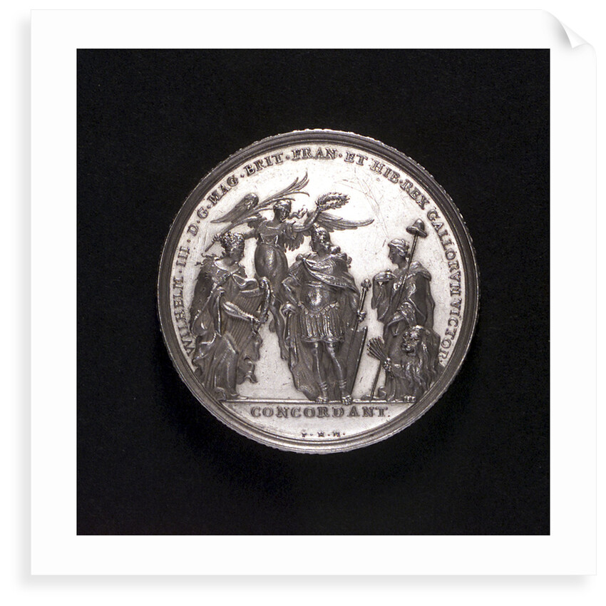 Medal commemorating the Battle of La Hogue, 1692; obverse by P.H. Muller