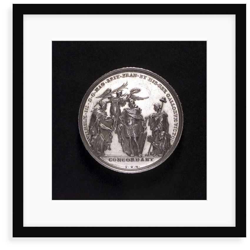 Medal commemorating the Battle of La Hogue, 1692; obverse by P.H. Muller