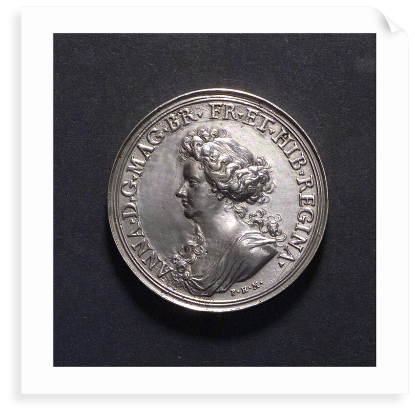 Medal commemorating British victories, 1704; obverse by P.H. Muller