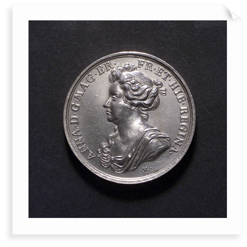 Medal commemorating British victories, 1704; obverse by G. Hautsch