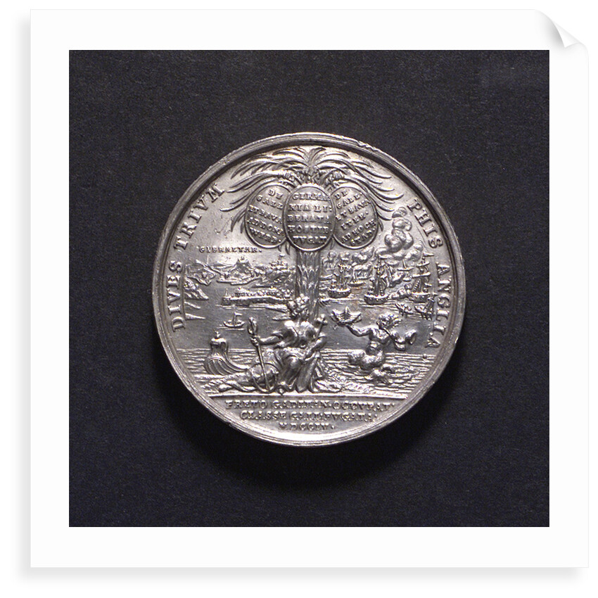 Medal commemorating British victories, 1704; reverse by G. Hautsch