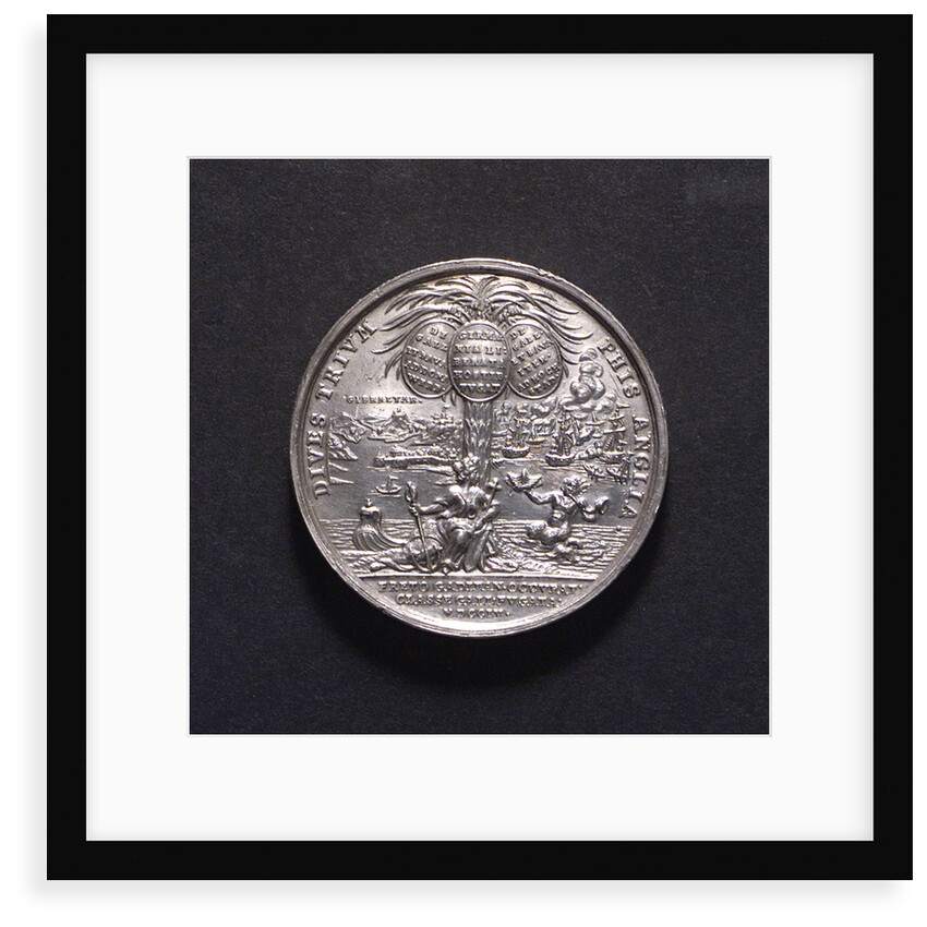 Medal commemorating British victories, 1704; reverse by G. Hautsch