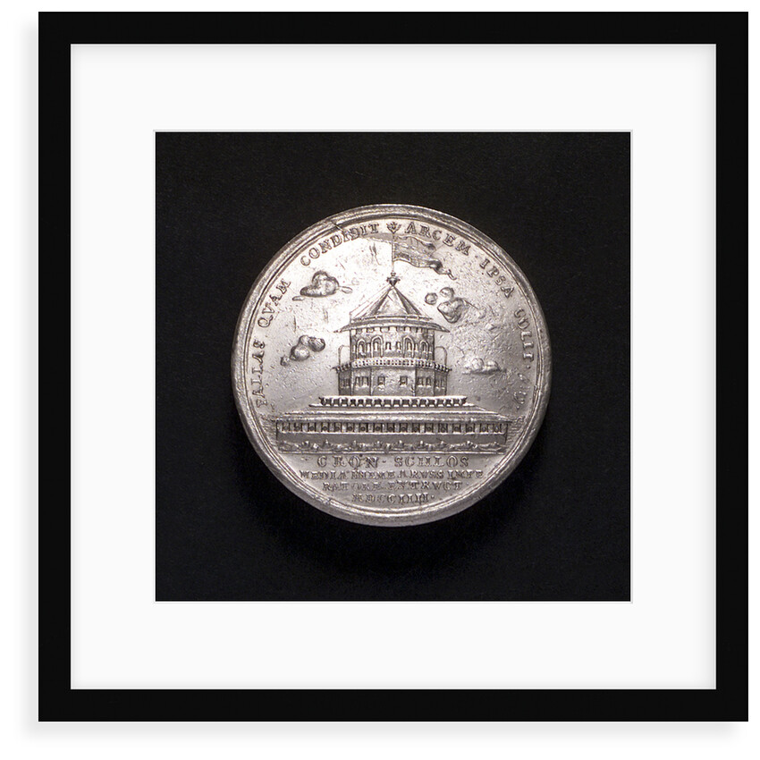 Medal commemorating the construction of the fortress of Cronstadt, 1704; obverse by P.H. Muller