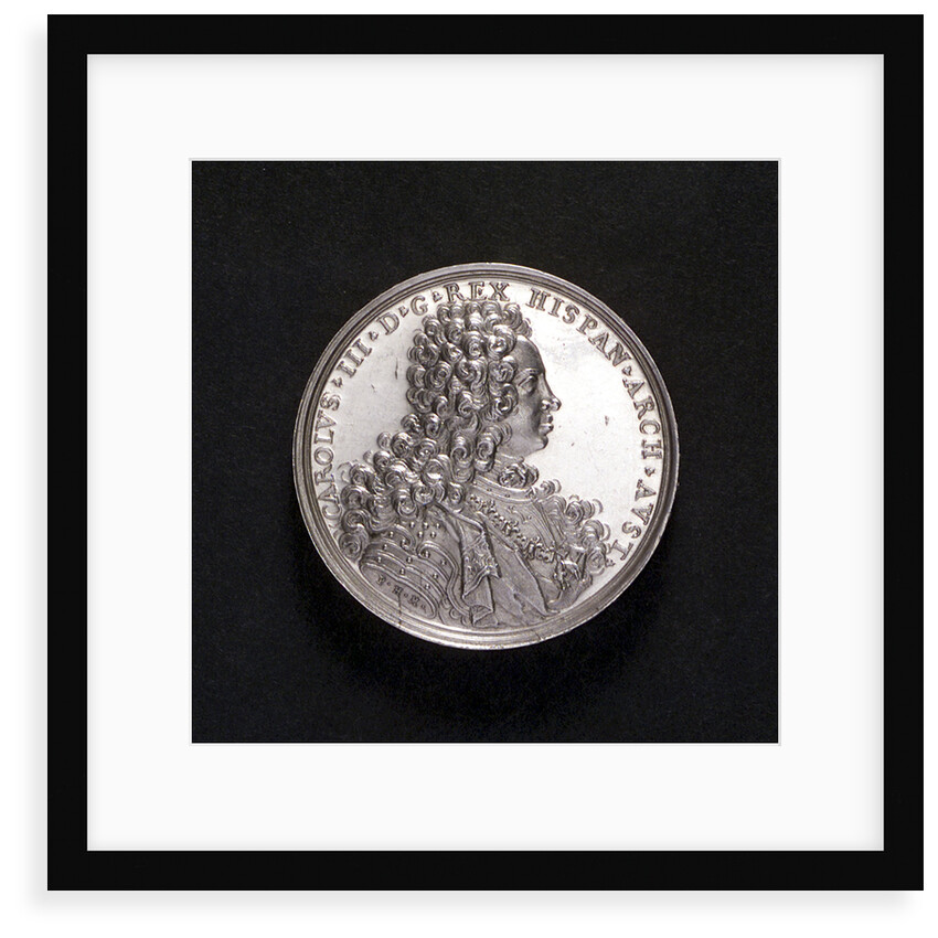 Medal commemorating the capture of Barcelona, 1705; obverse by P.H. Muller