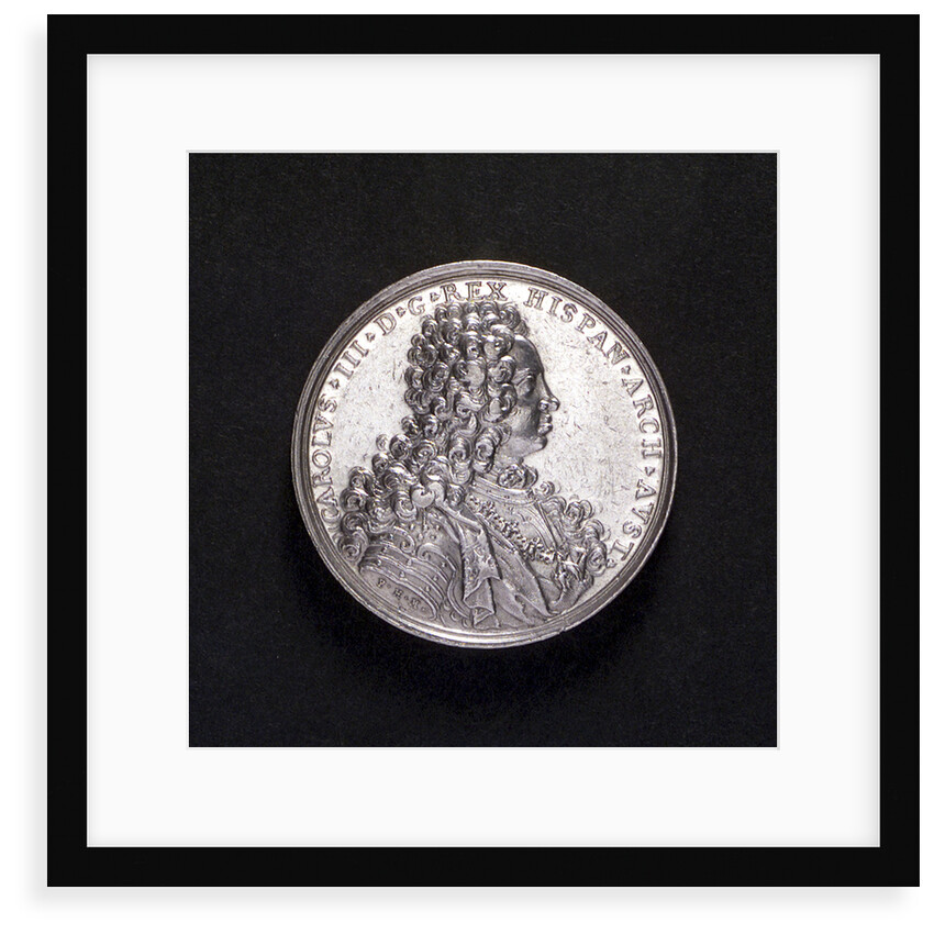 Medal commemorating Barcelona relieved, 1706; obverse by P.H. Muller