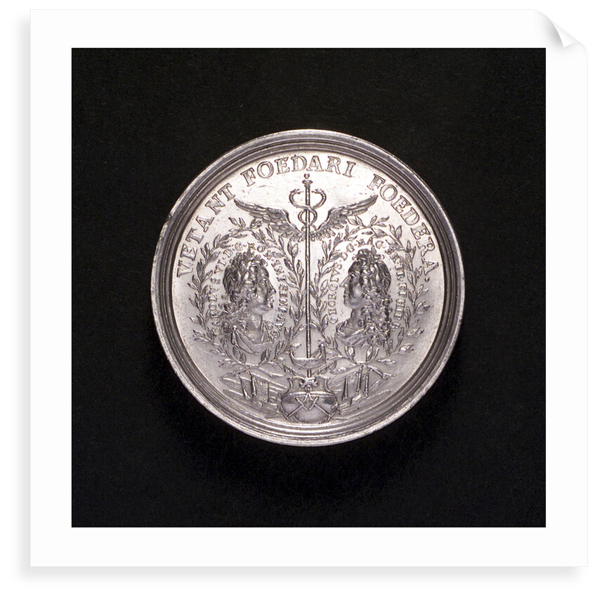 Medal commemorating the Battle of Cape Passaro, 1718; obverse by G.W. Vestner