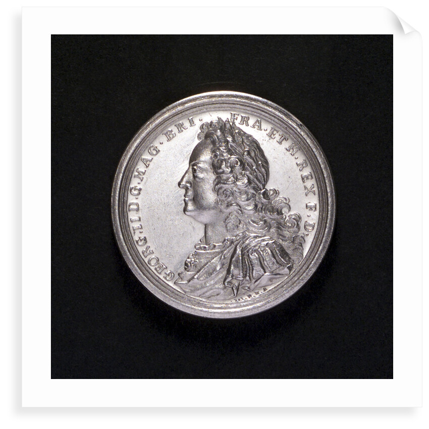 Medal commemorating the action off Toulon, 1744; obverse by A.R. Werner