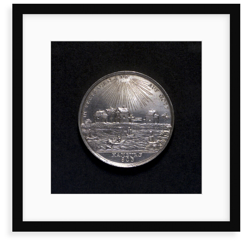 Medal commemorating Hamburg Millenary, 1803; obverse by D.F. Loos