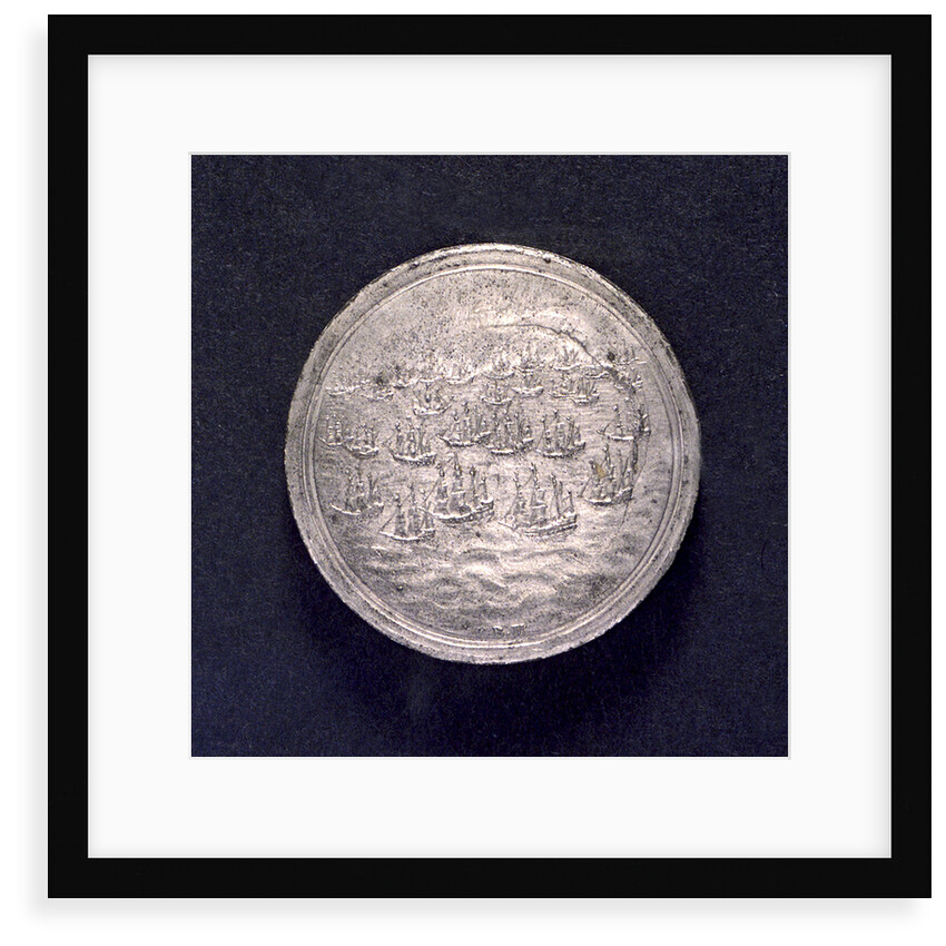 Medal commemorating Danish assistance to England; obverse by B. Meier