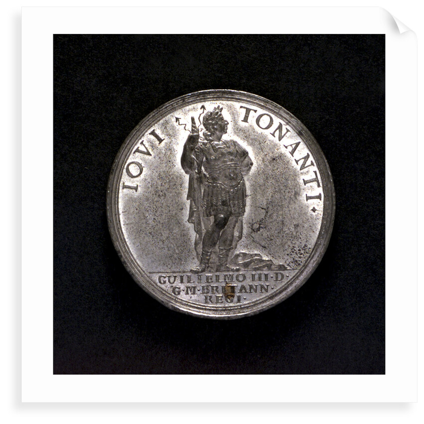 Medal commemorating the French coast bombarded, 1694; obverse by F. Kleinert